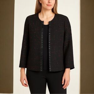 Joseph Ribkoff Black-Red Jacket